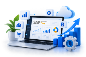 Ícono representando integración y continuidad en procesos empresariales, utilizado para ilustrar soluciones personalizadas y desarrollo de Add-Ons en SAP Business One.